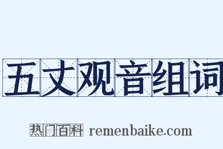 五丈观音组词是什么意思的图片
